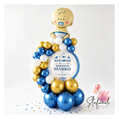 Подарок сет со балон џамбо за добредојде – Stefaneli Balloon